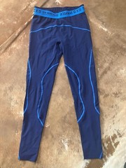 93 Brand Standard Issue Seek Higher Grounds Blue Grappling Tights Sz S