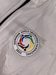World Taekwondo Hanmadang Jacket Full Zip Windbreaker KSD Men’s Small NWOT