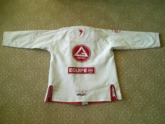 Limited PEGADA LEGACY Gi Gracie Barra A2 Jacket Equipe White Kimono