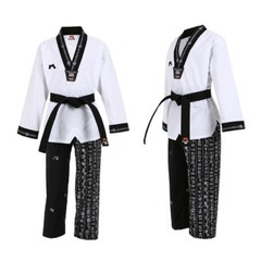New Taekwondo V Neck Uniform Dobok Gi Hangul Korean Hapkido Martial Arts Team