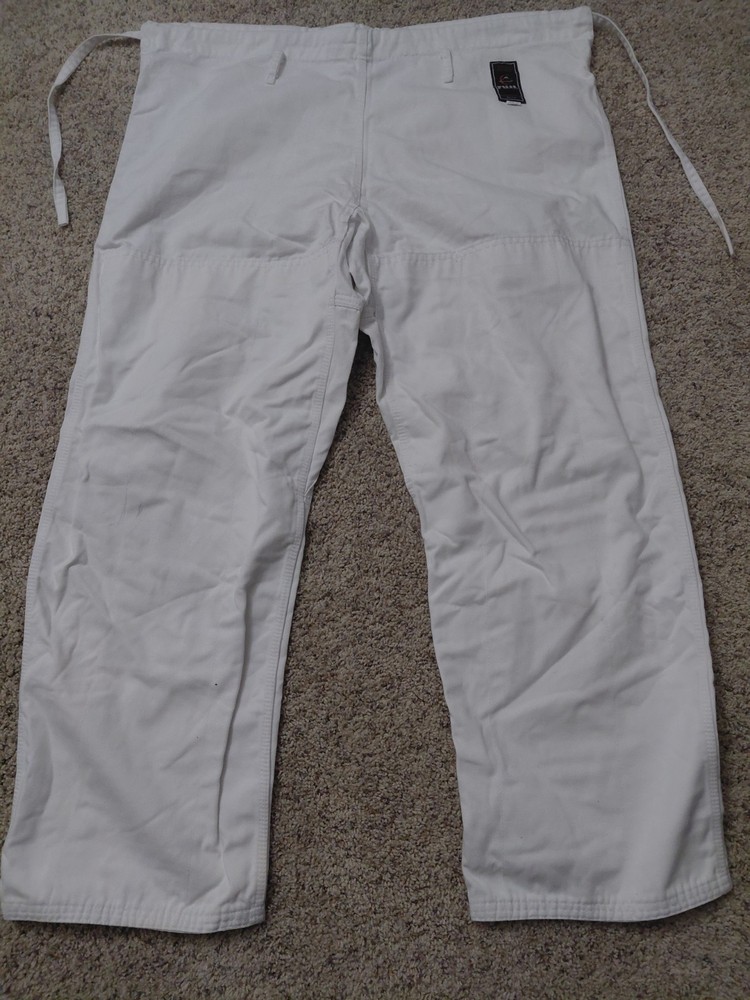 Fuji Kimono Martial Arts Uniform Pants White Drawstring Karate Judo Size 6