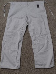 Fuji Kimono Martial Arts Uniform Pants White Drawstring Karate Judo Size 6