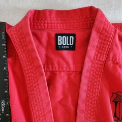 Adult Red Pullover Karate Gi Top Family Karate Club Graphic Bold Look