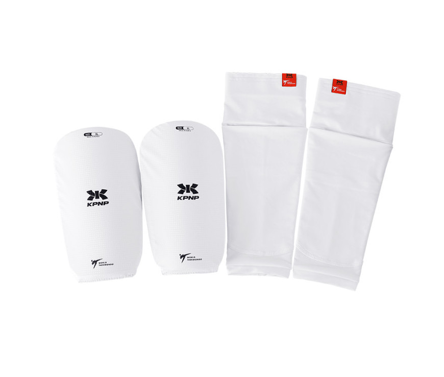 KPNP Taekwondo Black Label Arm Guard, White