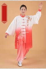 Women Silk Satin Chinese Tai Chi Suit Female Kung Fu Wushu Martial Arts Uniform