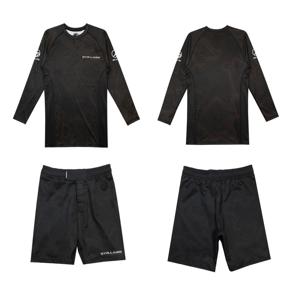 Shoyoroll Comp Standard 24.4 Rashguard LS And Training Fitted Shorts Set Kimono