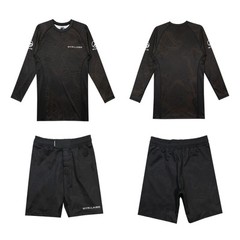 Shoyoroll Comp Standard 24.4 Rashguard LS And Training Fitted Shorts Set Kimono