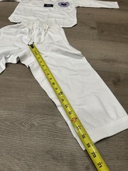 US West Coast Taekwondo Uniform Dobok Kids Size 130 White Martial Arts Set