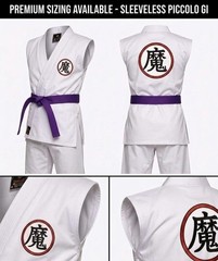 Dragon Ball Z Demon Kanji Martial Arts Uniform | Sleeveless Karate Gi With Belt.