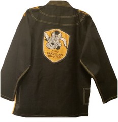 Elite Brazilian Jiu-Jitsu Set Size A-2 Color Black/ Yellow Gorpcore Grunge Sport