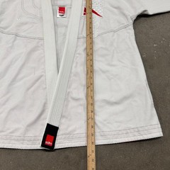 Storm Kimonos Matrix BJJ Gi A2 Brazilian Jiu Jitsu Jacket Mens White Open Front