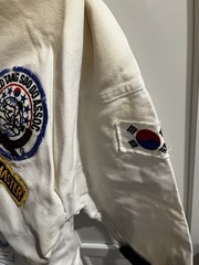 Tang Soo Do Karate Martial Arts Uniform Jacket White with Black Trim master