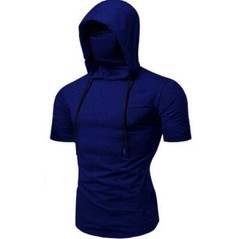 New Mens Ninja shirts Kung Fu Hooded Uniform Martial Arts Tai Chi Tops T-shirt