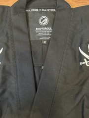 Neighborhood x Shoyoroll Black Jiu jitsu Kimonos Uniform Size A3 Med Black Tiger