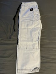 Jiu Jitsu premium white fight gear w/ top, bottoms, & white belt. New, size A1