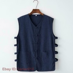 Chinese Kung Fu Tai Chi Vest Sleeveless Garment Martial Arts Wingchun Uniform