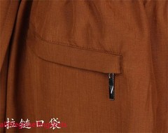 STOCK Buddhist Shaolin Monk Robe Full Set Linen Kung Fu Suit Meditation Uniforms