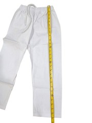 KI Martial Arts Uniform Set Karate Taekwondo Jacket Pant Belt White Sz 000 Child