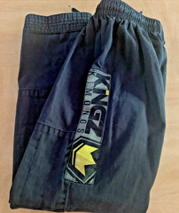 Kingz Kimonos Jiu Jitsu 100% Cotton Youth Pants Black Size M2 See Measurements