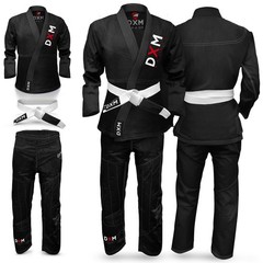 DXM Kid BJJ Gi Kimono Shoyoroll Brazilian Jiu Jitsu MMA Grappling Uniform w/Belt