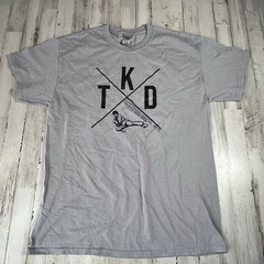 Vintage TKD Taekwondo Shirt 2005 CHAMPIONS DONT QUIT Size Large