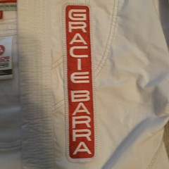 Gracie Barra Adidas White Kimono Youth Size Y3 Jiu Jitsu Equipe Gi