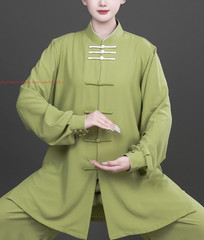 Unisex Cotton blend Kung Fu Tai Chi Uniform Martial Arts Clothes Traditional Set
