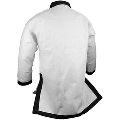 Traditional Tang Soo Do Jacket White With Black Cuff – 10 Oz Cotton Canvas