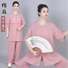 Cotton linen Tai chi Suit Kung fu Martial arts Uniform Wing Chun Shirt and Pants