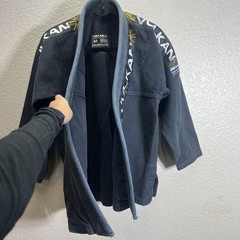 Men’s Vulkan The Real Jiu Jitsu Black Top Pro A0 Fight Wear 100% Cotton Jacket