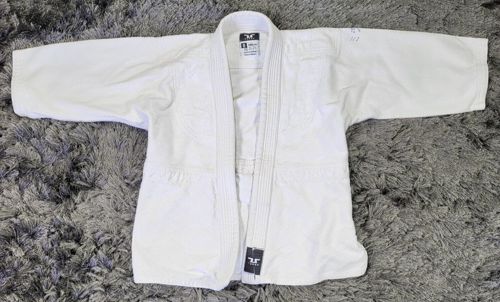 Tusah Gi Top Youth 0 140 CM White Taekwondo Martial Arts Kids Uniform Sparring