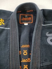 Jaco Jiu Jitsu Hybrid Performance Gi Jacket BJJ JIU JITSU Black A1 Embroidered