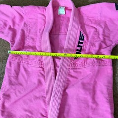Elite Sports Pink BJJ Gi Jacket Womens Size F0 Martial Arts Jiu Jitsu Kimono