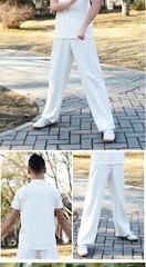 New autumn short sleeve men’s middle-aged Chinese style martial arts clothes