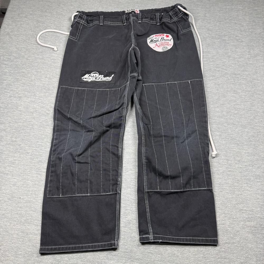 Moya Brand Jiu Jitsu Gi Pants Mens A3 Black Kintonos BJJ Grappling Training Pant