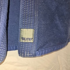 Elite Sports BJJ Gi Jacket Blue Mens Pearl Weave Martial Arts Top