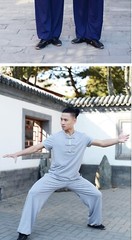 New autumn short sleeve men’s middle-aged Chinese style martial arts clothes
