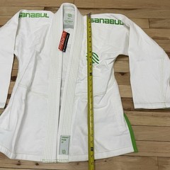 Sanabul Jiu Jitsu Gi Jacket Women’s Size W1 White Green NEW