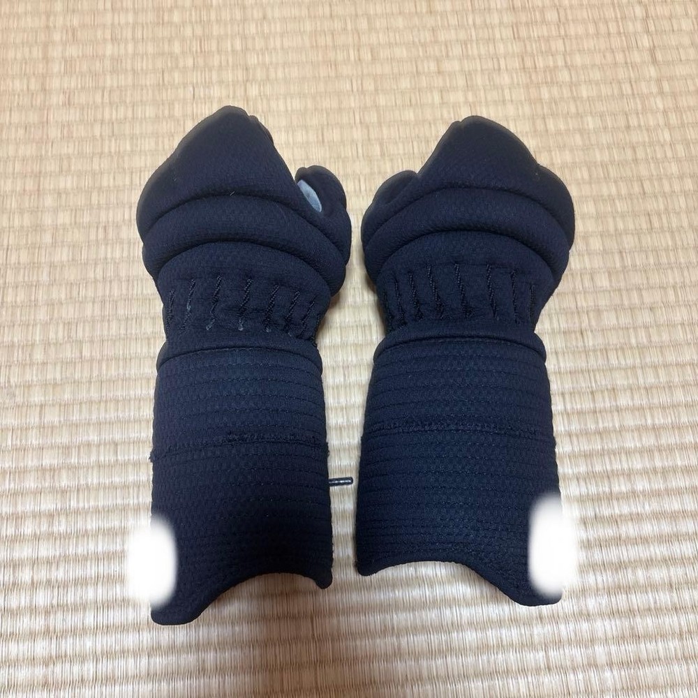 Used Kendo Kote Gauntlets Navy Blue 1 Pair　＃26072405