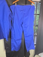 Fuji Kimonos Gi Set Men Sz 5 Blue Jiu Jitsu Uniform Jacket Pants Traditional