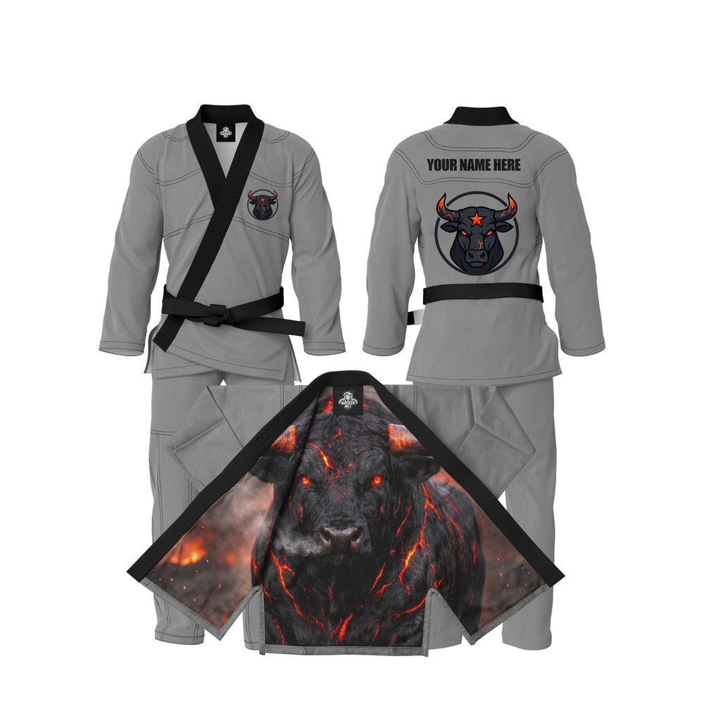 Premium White BJJ Gi Jiu Jitsu Kimono With Custom Inner Rashguard Lining Design