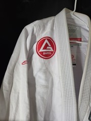 Gracie Barra Equipe Edition BJJ Jiu-Jitsu Gi White Uniform Set A0 Pants & Jacket