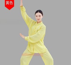 Unisex Cotton Kung Fu Tai Chi Uniform Morning exercise martial arts Clothes Suit