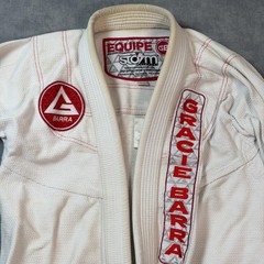Gracie Barra Storm BJJ Gi Jacket Kimono Top A0 XS White Mens Jiu Jitsu Training