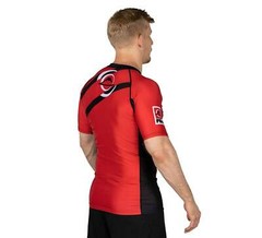 Fuji Vision MMA BJJ Jiu Jitsu ShortSleeve ShortSleeve SS Rashguard – Red