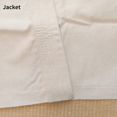 Unbleached Karate Gi Natural Off White Full Contact Canvas Jacket Twill Pants