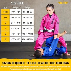 Elite Sports IBJJF Ultra Light BJJ Brazilian Jiu Jitsu Gi for Kids with Presh…
