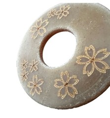8mm SAKURA Patterned Leather Tsuba-Kendo accessories shinai tsub