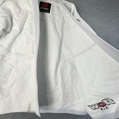 Flow Kimonos Air Brazilian Jiu-Jitsu Martial Arts MMA Jacket Cotton Sz A2H White