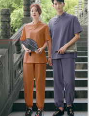 New Women Chinese Martial Arts Wushu Tai Chi Yoga Set Linen Kung Fu Suit Uniform
